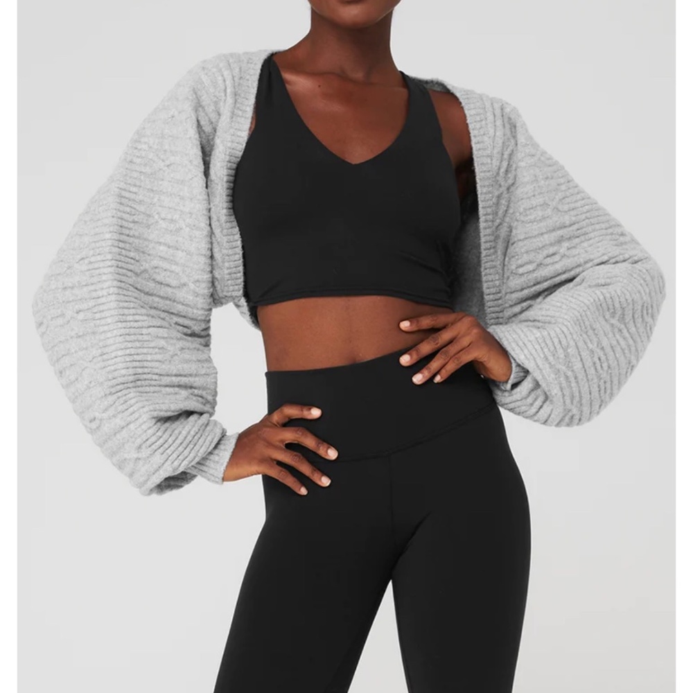 Alo Cable Knit Shawl